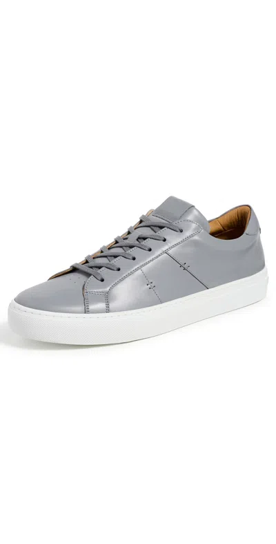 GREATS ROYALE 2.0 LEATHER SNEAKERS ASH GREY