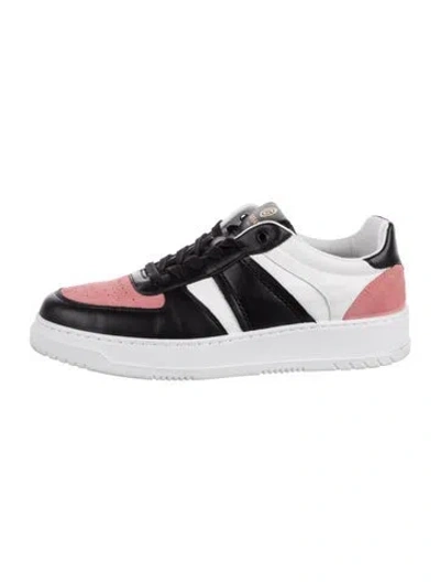 Pre-owned Greats Suede Colorblock Pattern Chunky Sneakers In White