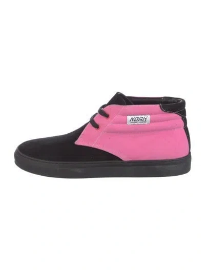 Pre-owned Greats Suede Printed Sneakers In Pink