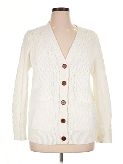 Pre-owned Grecerelle Cardigan Sweater In Ivory