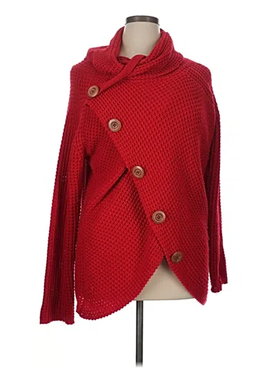 Pre-owned Grecerelle Cardigan Sweater In Red