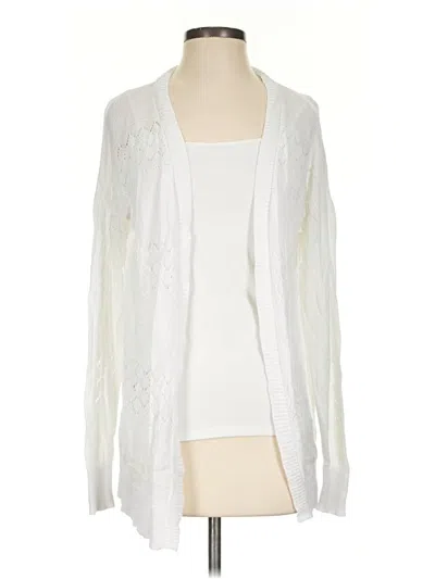 Pre-owned Grecerelle Cardigan Sweater In White