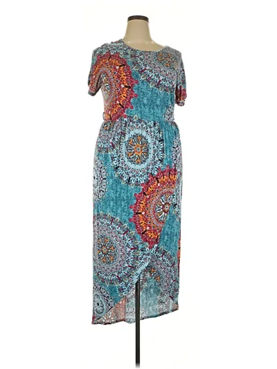 Pre-owned Grecerelle Casual Dress In Blue