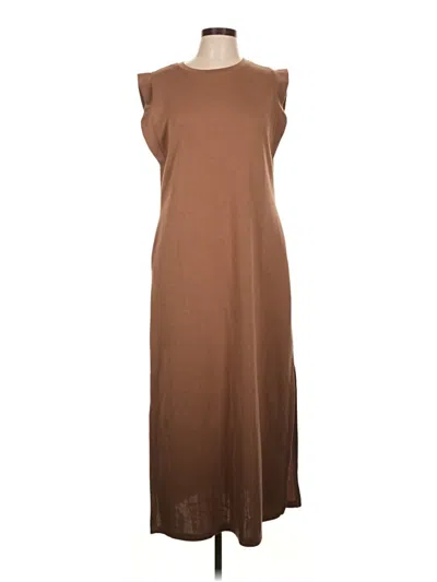 Pre-owned Grecerelle Casual Dress In Brown
