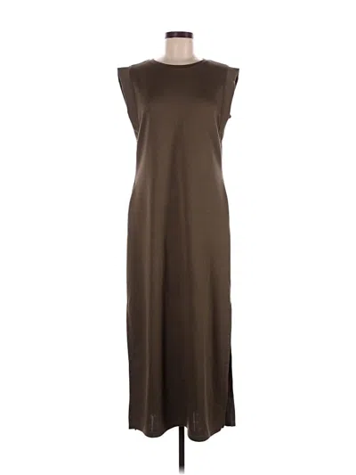 Pre-owned Grecerelle Casual Dress In Brown