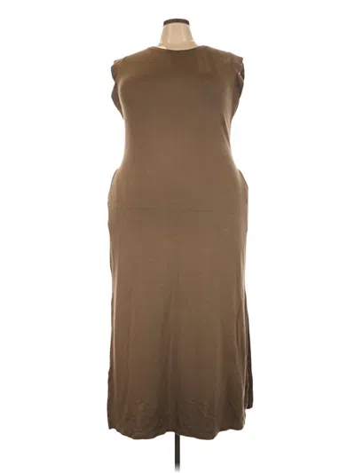 Pre-owned Grecerelle Casual Dress In Brown