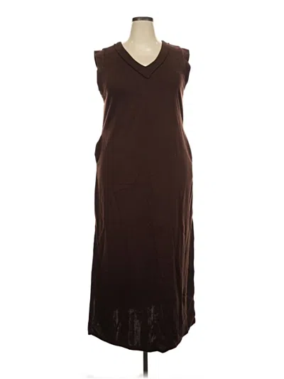 Pre-owned Grecerelle Casual Dress In Brown