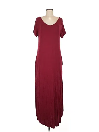 Pre-owned Grecerelle Casual Dress In Burgundy