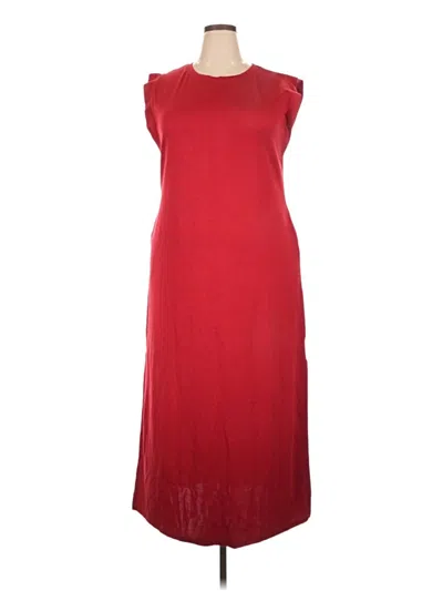 Pre-owned Grecerelle Casual Dress In Burgundy