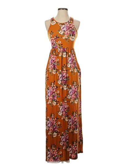 Pre-owned Grecerelle Casual Dress In Orange