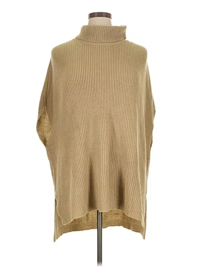 Pre-owned Grecerelle Poncho In Brown