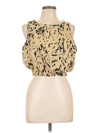 Pre-owned Grecerelle Sleeveless Blouse In Gold