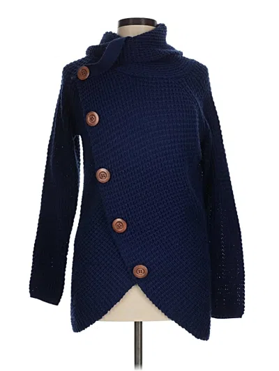 Pre-owned Grecerelle Turtleneck Sweater In Blue