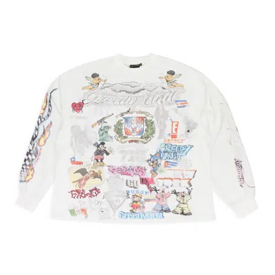 Greedy Unit All Over Print Thermal White T-shirt
