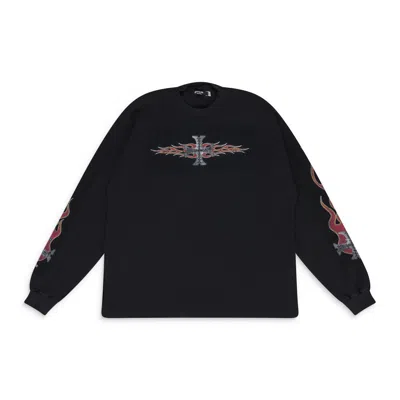 Greedy Unit Black Screw Thermal L/s T-shirt