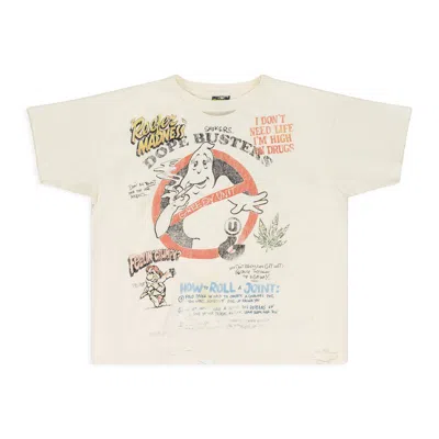 Greedy Unit Cream Dope Buster S/s T-shirt In White
