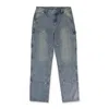 Greedy Unit Loose Screw Blue Straight-fit Jeans