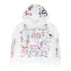 Greedy Unit Multi Layer All Over Print Multicolor Hoodie