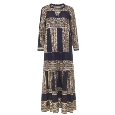 Greek Archaic Kori Long Sleeve Maxi Dress In Black | ModeSens