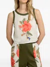 Greek Archaic Kori Rose-print Sleeveless Top In Multi