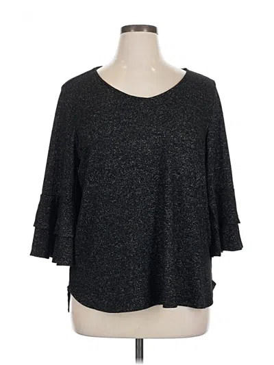 Pre-owned Green Envelope 3/4 Sleeve T-shirt In Black