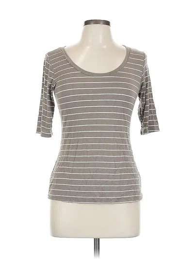 Pre-owned Green Envelope 3/4 Sleeve T-shirt In Gray