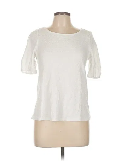 Pre-owned Green Envelope 3/4 Sleeve T-shirt In White