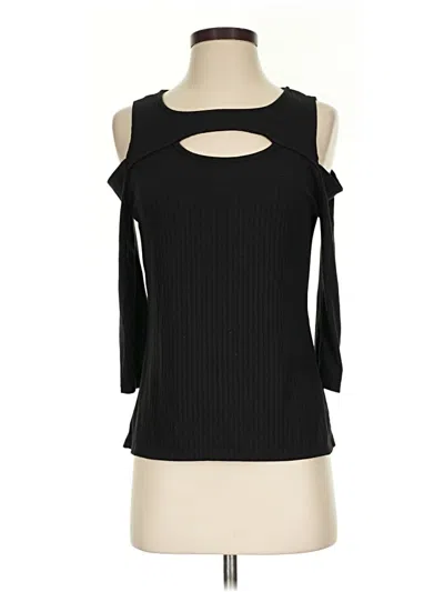 Pre-owned Green Envelope 3/4 Sleeve T-shirt In Black
