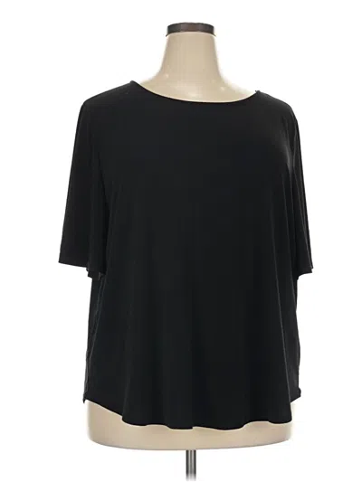Pre-owned Green Envelope 3/4 Sleeve T-shirt In Black