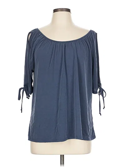 Pre-owned Green Envelope 3/4 Sleeve T-shirt In Blue