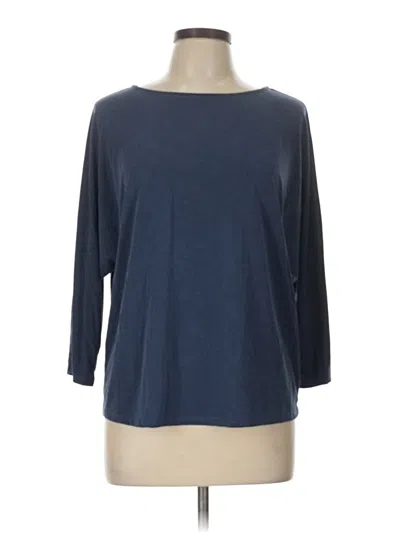 Pre-owned Green Envelope 3/4 Sleeve T-shirt In Blue