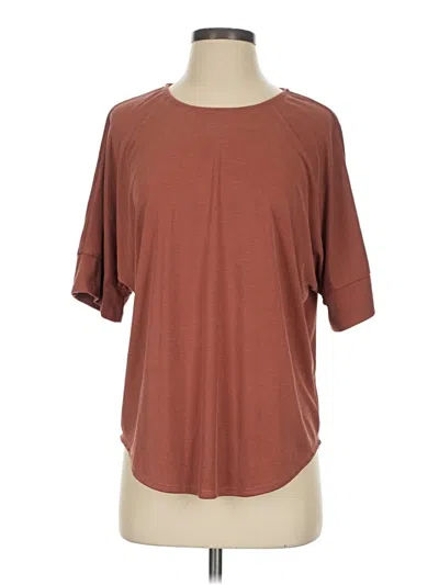 Pre-owned Green Envelope 3/4 Sleeve T-shirt In Brown