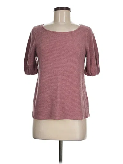 Pre-owned Green Envelope 3/4 Sleeve T-shirt In Burgundy