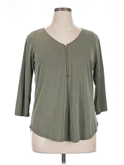 Pre-owned Green Envelope 3/4 Sleeve T-shirt In Green