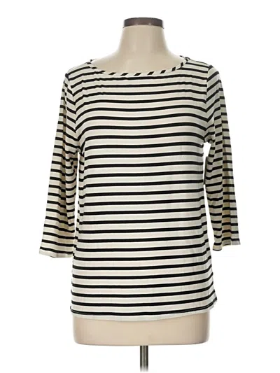 Green Envelope 3/4 Sleeve T-shirt In Ivory