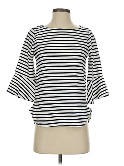 Pre-owned Green Envelope 3/4 Sleeve T-shirt In White