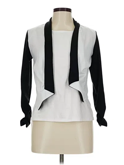 Pre-owned Green Envelope Cardigan Sweater In White