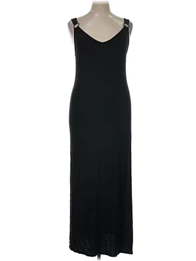 Pre-owned Green Envelope Casual Dress In Black