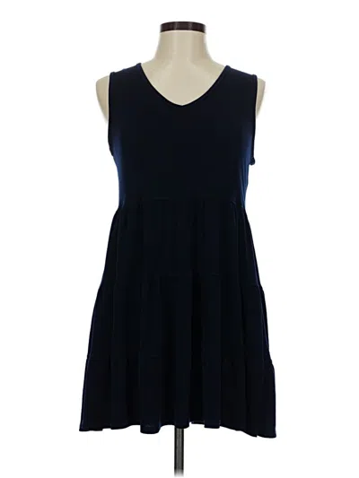 Pre-owned Green Envelope Casual Dress In Blue