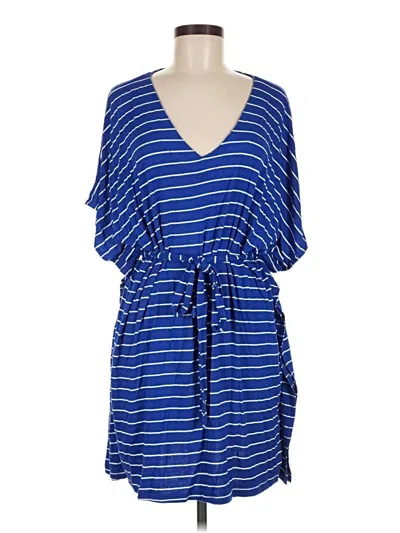 Pre-owned Green Envelope Casual Dress In Blue