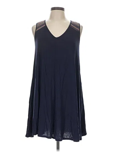 Pre-owned Green Envelope Casual Dress In Blue