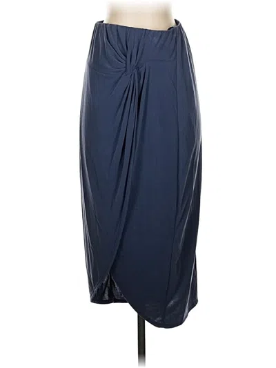 Pre-owned Green Envelope Formal Skirt In Blue