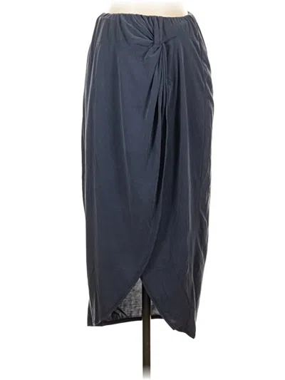 Pre-owned Green Envelope Formal Skirt In Gray
