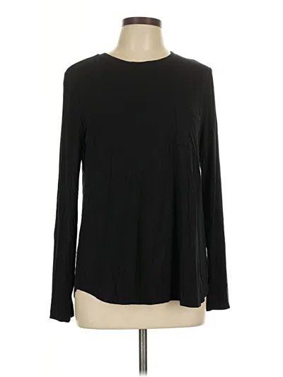 Pre-owned Green Envelope Long Sleeve T-shirt In Black