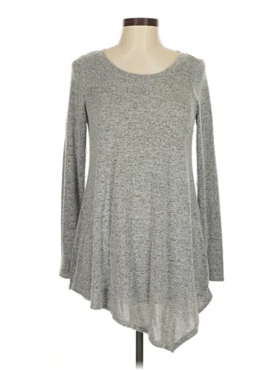 Pre-owned Green Envelope Long Sleeve T-shirt In Gray