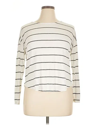Pre-owned Green Envelope Long Sleeve Turtleneck In Ivory