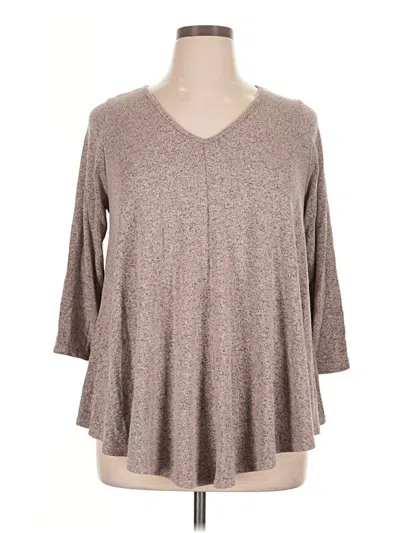 Pre-owned Green Envelope Pullover Sweater In Brown