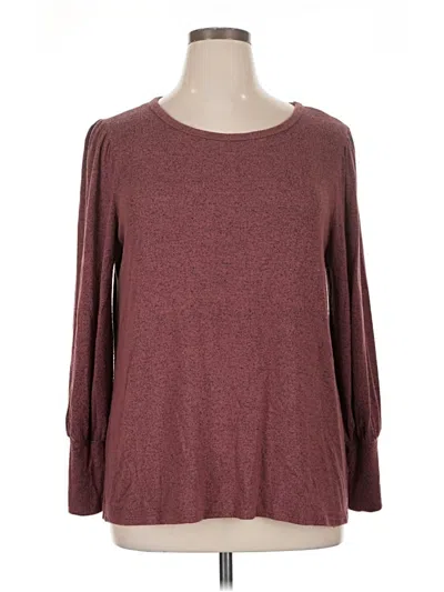 Pre-owned Green Envelope Pullover Sweater In Burgundy