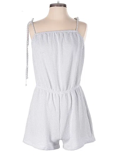 Pre-owned Green Envelope Romper In Gray