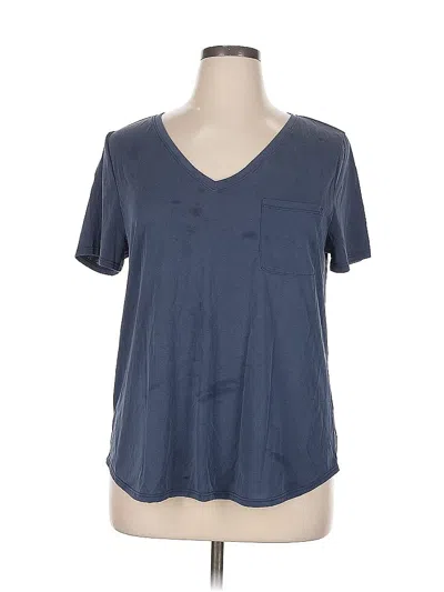 Pre-owned Green Envelope Short Sleeve T-shirt In Blue